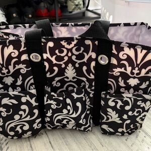 ThirtyOne Black & White 11x14in Utility Tote